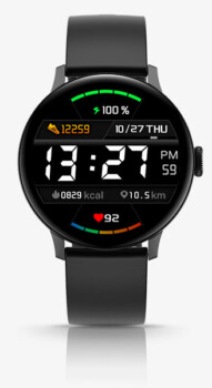 Cassiopeia black silicon Smartwatch @WEARPRO